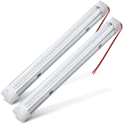 New (2) 13.5 - Inch 72 LED 12V Interior Trailer RV Light with Switch – Model 52813 - with | Sold by Uncle Wiener's Wholesale