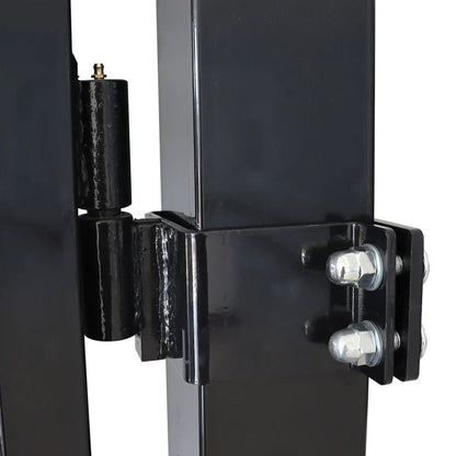 New (2) 9.84 FT Steel Wrought Iron Fence Post Entry Gate Model 2505603 - with | Sold by Uncle Wiener's Wholesale