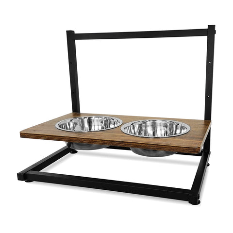 New 2 - Bowl Elevated Dog & Cat Raised Pet Feeder – Adjustable Height, Non - Slip Design 257105 - with | Sold by Uncle Wiener's Wholesale