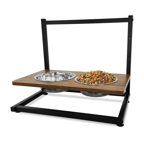 New 2 - Bowl Elevated Dog & Cat Raised Pet Feeder – Adjustable Height, Non - Slip Design 257105 - with | Sold by Uncle Wiener's Wholesale