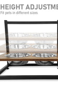 New 2 - Bowl Elevated Dog & Cat Raised Pet Feeder – Adjustable Height, Non - Slip Design 257105 - with | Sold by Uncle Wiener's Wholesale