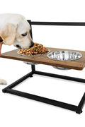 New 2 - Bowl Elevated Dog & Cat Raised Pet Feeder – Adjustable Height, Non - Slip Design 257105 - with | Sold by Uncle Wiener's Wholesale