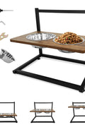 New 2 - Bowl Elevated Dog & Cat Raised Pet Feeder – Adjustable Height, Non - Slip Design 257105 - with | Sold by Uncle Wiener's Wholesale