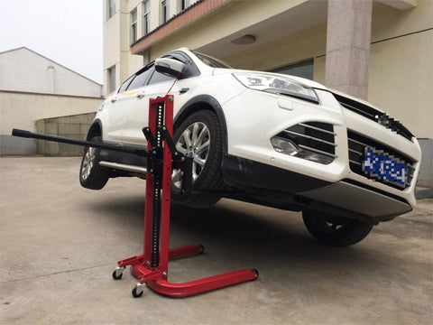 New 2 - in - 1 Garage Wheel Jack Lift – Heavy Duty 1800 lbs Capacity, Hydraulic Tire Dolly & Car Positioning Jack 415210 - with | Sold by Uncle Wiener's Wholesale