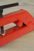 2-inch clamp-on trailer hitch for tractor bucket
Red heavy-duty ball hitch adapter on loader bucket
Skid steer clamp-on hitch tool in use
Side view of 2" bucket hitch adapter
Easy install clamp hitch for farm towing
