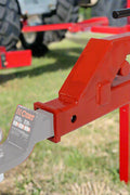 2-inch clamp-on trailer hitch for tractor bucket
Red heavy-duty ball hitch adapter on loader bucket
Skid steer clamp-on hitch tool in use
Side view of 2" bucket hitch adapter
Easy install clamp hitch for farm towing