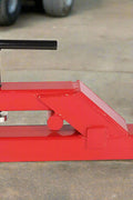 2-inch clamp-on trailer hitch for tractor bucket
Red heavy-duty ball hitch adapter on loader bucket
Skid steer clamp-on hitch tool in use
Side view of 2" bucket hitch adapter
Easy install clamp hitch for farm towing