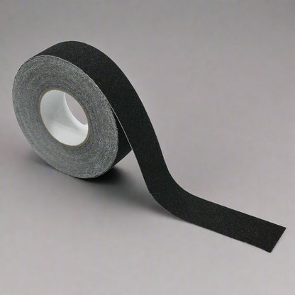 2 inch x 60 ft black anti-slip safety grip tape roll
heavy-duty adhesive grip tape for indoor and outdoor steps
traction safety tape for trailers, stairs, and ramps