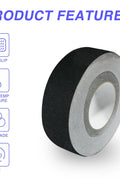 2 inch x 60 ft black anti-slip safety grip tape roll
heavy-duty adhesive grip tape for indoor and outdoor steps
traction safety tape for trailers, stairs, and ramps