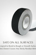 2 inch x 60 ft black anti-slip safety grip tape roll
heavy-duty adhesive grip tape for indoor and outdoor steps
traction safety tape for trailers, stairs, and ramps