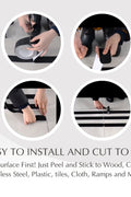 2 inch x 60 ft black anti-slip safety grip tape roll
heavy-duty adhesive grip tape for indoor and outdoor steps
traction safety tape for trailers, stairs, and ramps