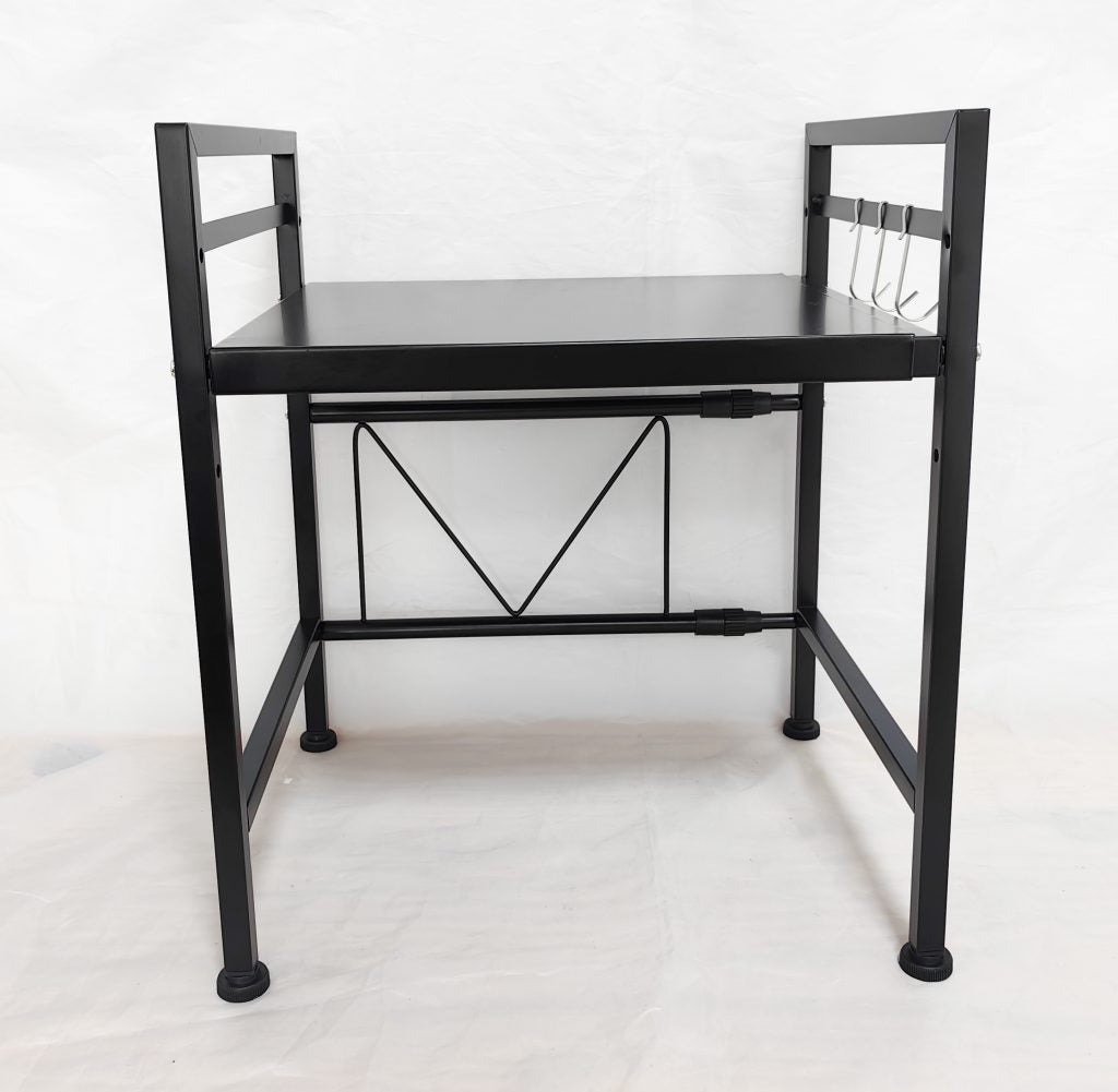 New 2 - Layer Extendable Horizontal Microwave Oven Rack – Adjustable Space Saver Organizer ONKS1213 - with | Sold by Uncle Wiener's Wholesale