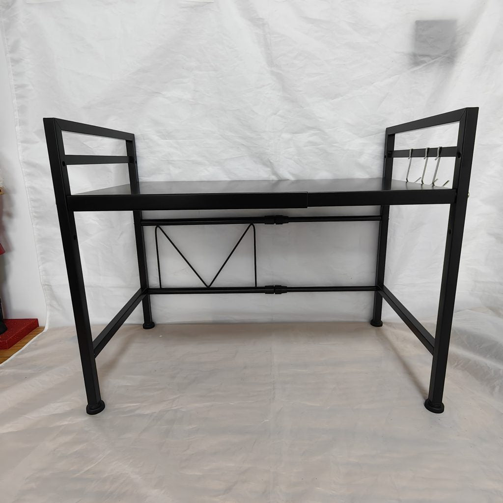 New 2 - Layer Extendable Horizontal Microwave Oven Rack – Adjustable Space Saver Organizer ONKS1213 - with | Sold by Uncle Wiener's Wholesale