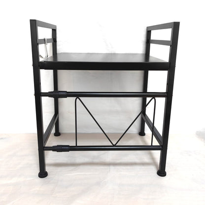 New 2 - Layer Extendable Horizontal Microwave Oven Rack – Adjustable Space Saver Organizer ONKS1213 - with | Sold by Uncle Wiener's Wholesale