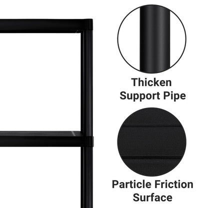 New 2 Pack 5 - Tier Heavy Duty Plastic Garage Shelving Units – Durable Storage Rack Organizer AMPSR06 - with | Sold by Uncle Wiener's Wholesale
