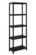New 2 Pack 5 - Tier Heavy Duty Plastic Garage Shelving Units – Durable Storage Rack Organizer AMPSR06 - with | Sold by Uncle Wiener's Wholesale