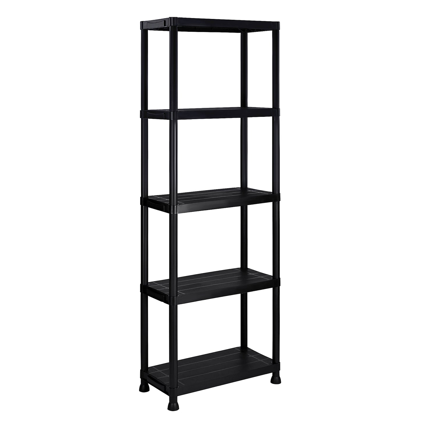 New 2 Pack 5 - Tier Heavy Duty Plastic Garage Shelving Units – Durable Storage Rack Organizer AMPSR06 - with | Sold by Uncle Wiener's Wholesale