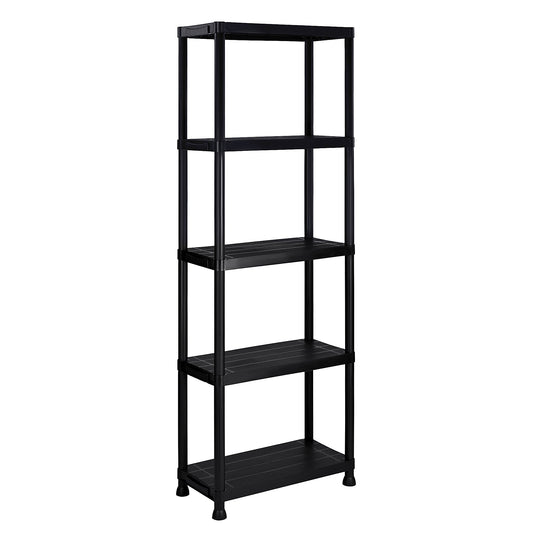 New 2 Pack 5 - Tier Heavy Duty Plastic Garage Shelving Units – Durable Storage Rack Organizer AMPSR06 - with | Sold by Uncle Wiener's Wholesale