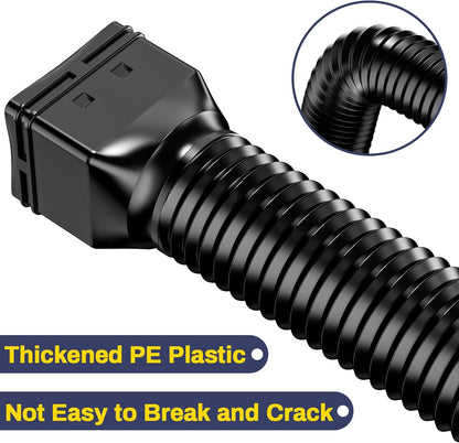 New 2 - Pack Gutter Downspout Extensions – Flexible Drainage TG2160 - with | Sold by Uncle Wiener's Wholesale