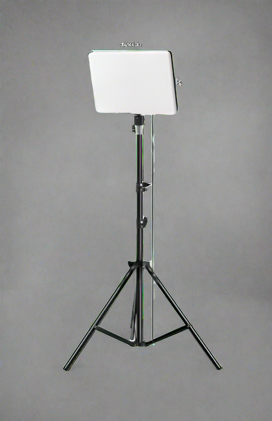 LED video light on tripod for studio use
Adjustable tripod LED lighting set
2-pack LED photography light kit
Video lighting with dimmable settings and color temperature modes