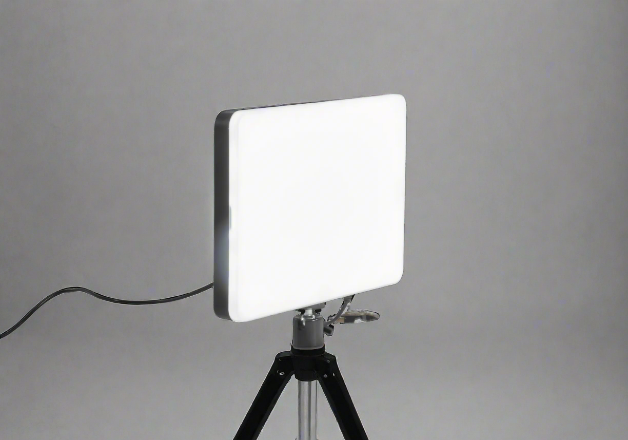 LED video light on tripod for studio use
Adjustable tripod LED lighting set
2-pack LED photography light kit
Video lighting with dimmable settings and color temperature modes