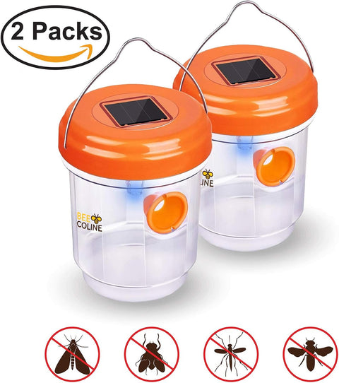New 2 Pack Solar Powered Bee & Wasp Trap – Effective Insect Control, Eco - Friendly Pest Solution 2408163 - with | Sold by Uncle Wiener's Wholesale