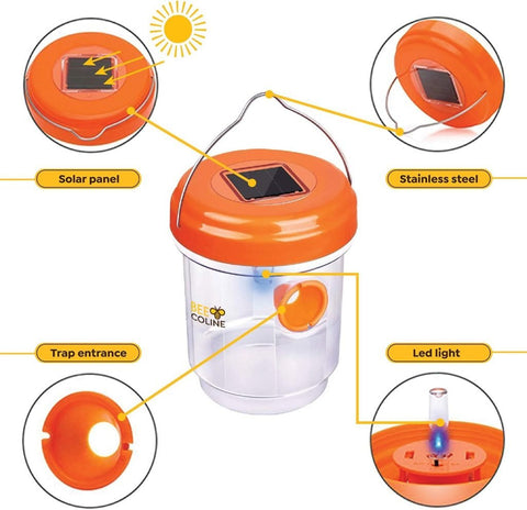 New 2 Pack Solar Powered Bee & Wasp Trap – Effective Insect Control, Eco - Friendly Pest Solution 2408163 - with | Sold by Uncle Wiener's Wholesale