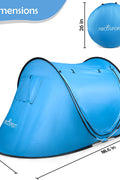 NEW 2 - Person Instant Pop - Up Tent – POP35 - with | Sold by Uncle Wiener's Wholesale