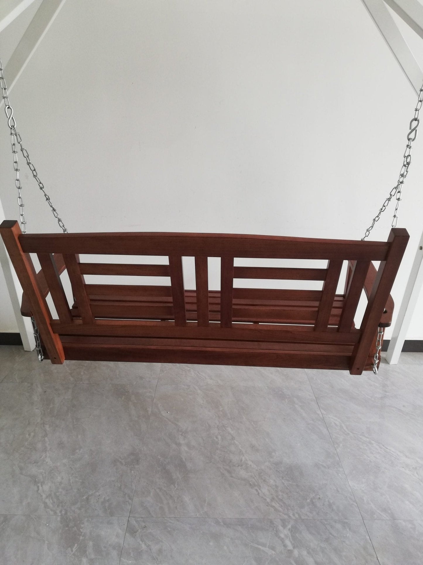 New 2 Person Wooden Patio Swing – Durable Outdoor Relaxation Seat 827216 - with | Sold by Uncle Wiener's Wholesale
