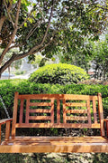 New 2 Person Wooden Patio Swing – Durable Outdoor Relaxation Seat 827216 - with | Sold by Uncle Wiener's Wholesale