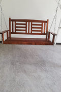 New 2 Person Wooden Patio Swing – Durable Outdoor Relaxation Seat 827216 - with | Sold by Uncle Wiener's Wholesale