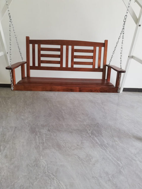 New 2 Person Wooden Patio Swing – Durable Outdoor Relaxation Seat 827216 - with | Sold by Uncle Wiener's Wholesale