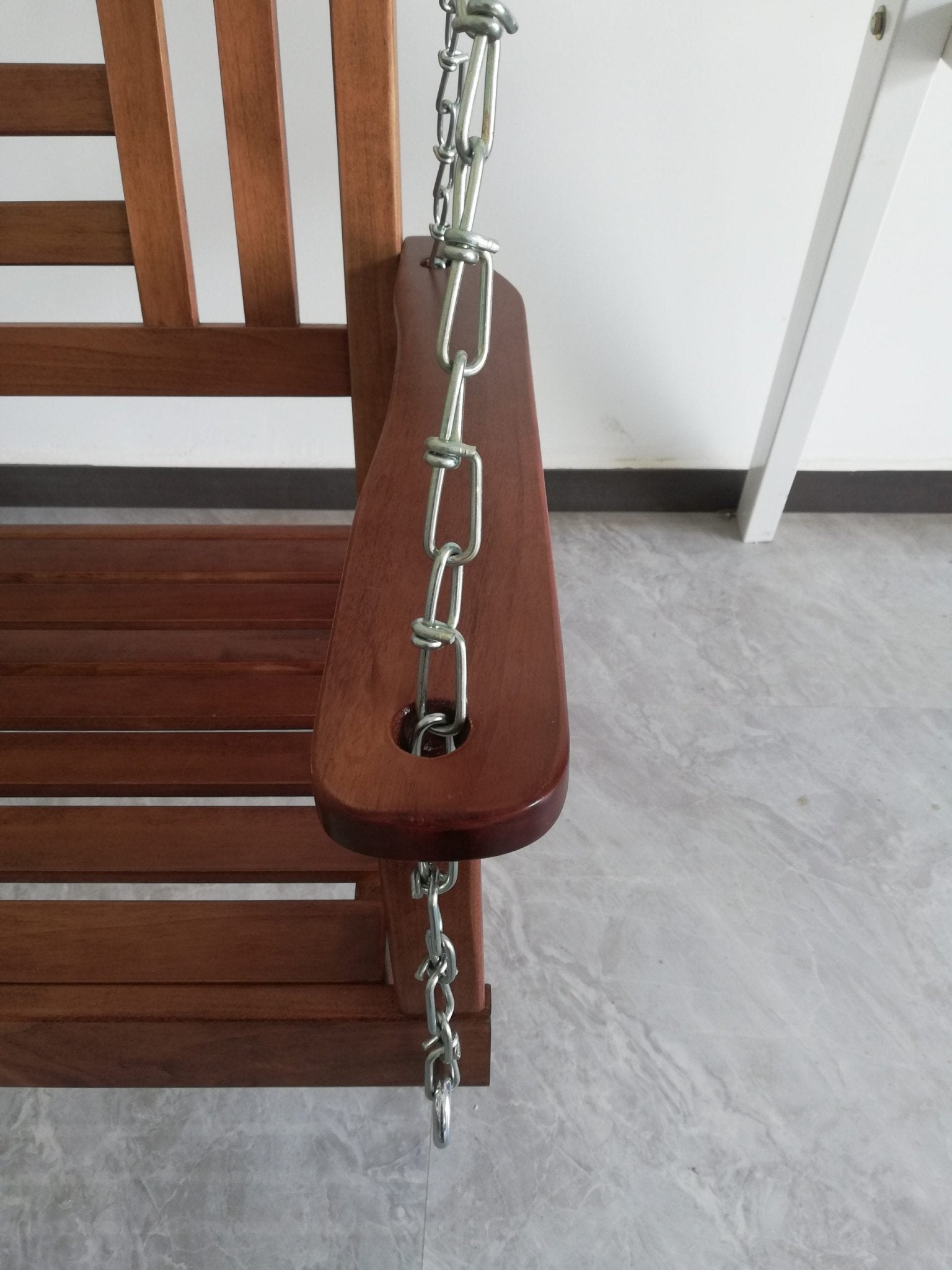 New 2 Person Wooden Patio Swing – Durable Outdoor Relaxation Seat 827216 - with | Sold by Uncle Wiener's Wholesale