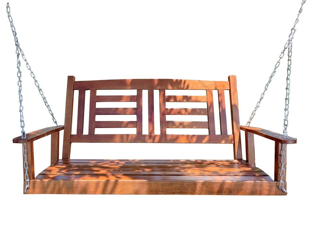 New 2 Person Wooden Patio Swing – Durable Outdoor Relaxation Seat 827216 - with | Sold by Uncle Wiener's Wholesale