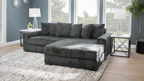 2-Piece Corduroy Sectional Sofa in Dark Gray – Front View

Compact Gray Sectional Sofa with Ribbed Upholstery

Minimalist Living Room Sofa Set – 2-Piece Corduroy

Small Space Sofa with Soft Corduroy Fabric

Modern Two-Piece Sectional in Light Gray Finish