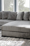 2-Piece Corduroy Sectional Sofa in Dark Gray – Front View

Compact Gray Sectional Sofa with Ribbed Upholstery

Minimalist Living Room Sofa Set – 2-Piece Corduroy

Small Space Sofa with Soft Corduroy Fabric

Modern Two-Piece Sectional in Light Gray Finish