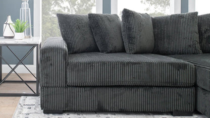 2-Piece Corduroy Sectional Sofa in Dark Gray – Front View

Compact Gray Sectional Sofa with Ribbed Upholstery

Minimalist Living Room Sofa Set – 2-Piece Corduroy

Small Space Sofa with Soft Corduroy Fabric

Modern Two-Piece Sectional in Light Gray Finish