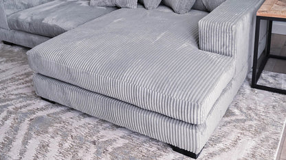 2-Piece Corduroy Sectional Sofa in Dark Gray – Front View

Compact Gray Sectional Sofa with Ribbed Upholstery

Minimalist Living Room Sofa Set – 2-Piece Corduroy

Small Space Sofa with Soft Corduroy Fabric

Modern Two-Piece Sectional in Light Gray Finish
