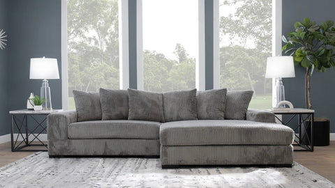2-Piece Corduroy Sectional Sofa in Dark Gray – Front View

Compact Gray Sectional Sofa with Ribbed Upholstery

Minimalist Living Room Sofa Set – 2-Piece Corduroy

Small Space Sofa with Soft Corduroy Fabric

Modern Two-Piece Sectional in Light Gray Finish