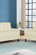 New 2 Piece Sofa Set & Loveseat Couch – Modern Living Room Furniture Combo - with Beige Combo | Sold by Uncle Wiener's Wholesale