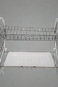 "2-Tier Metal Dish Drying Rack with Utensil Holder and Drain Board"

"Stainless Steel Countertop Dish Rack Organizer for Plates, Bowls, Mugs"

"Space-Saving Dual Layer Dish Drying Rack for Kitchen"

"Heavy Duty Dish Drainer Rack with Modern Silver Finish"

"Compact Metal Dish Drying Rack with Drainage Tray"