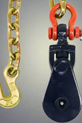 2-ton snatch block with G70 chain and shackle anchor
Heavy-duty towing pulley block with gold chromate chain
Off-road recovery pulley with grab hook and snatch block
Snatch block winch accessory for towing and rigging
Forged steel chain anchor with secure shackle for towing