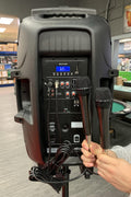 New 2 - Way Rechargeable Bluetooth PA Speaker – Portable Karaoke Machine with Wireless Mic & LED Lights K115 - with | Sold by Uncle Wiener's Wholesale