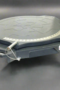 Two wheel alignment plates with 360° rotation
Side view of aluminum turntable plate with ball bearings
Top view showing angle adjustment markings
Close-up of the turntable base and mounting bolts
Full product layout – turntable pair for alignment tasks