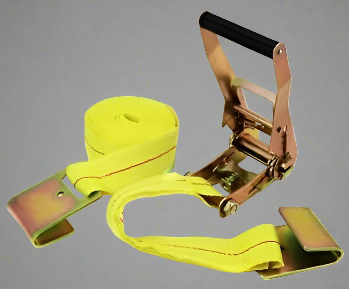 NEW 2" X 20' FLAT HOOK CARGO RATCHET STRAP - with 2" x 20' Flat Hook Strap | Sold by Uncle Wiener's Wholesale