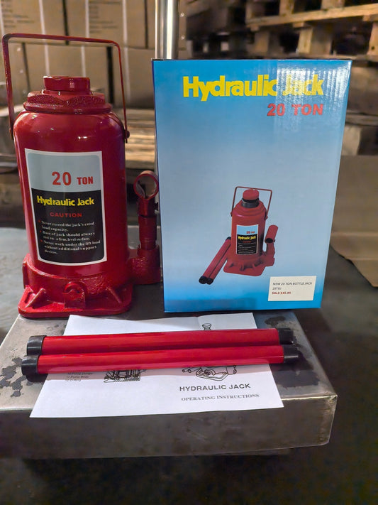 “Heavy-duty hydraulic bottle jack on steel platform”

“30-ton red bottle jack under truck”

“Close-up of 50-ton hydraulic jack with safety pin handle”