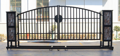 NEW 20 FT METAL FARM GATE DEER ENTRY DRIVEWAY KIT TM2006NCF101 - with | Sold by Uncle Wiener's Wholesale