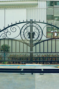 20ft dual swing black metal farm gate for driveway entry

weather-resistant steel driveway gate installed on a farm

heavy-duty driveway gate with powder-coated finish

Metal entrance gate kit with mounting hardware included

black steel gate for rural property or acreage driveway