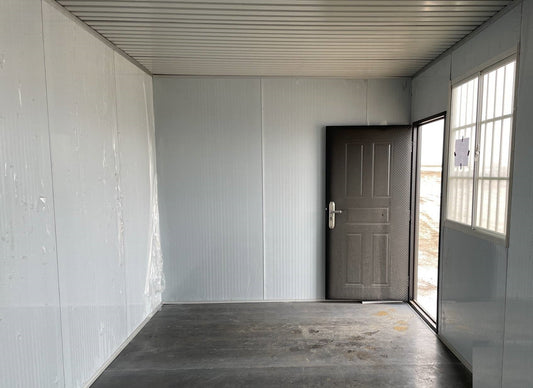 NEW 20 ft x 10 ft Insulated Office Container 434281C - with | Sold by Uncle Wiener's Wholesale