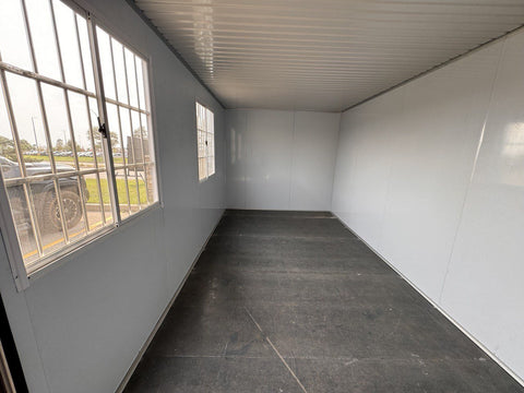 NEW 20 ft x 10 ft Insulated Office Container 434281C - with | Sold by Uncle Wiener's Wholesale
